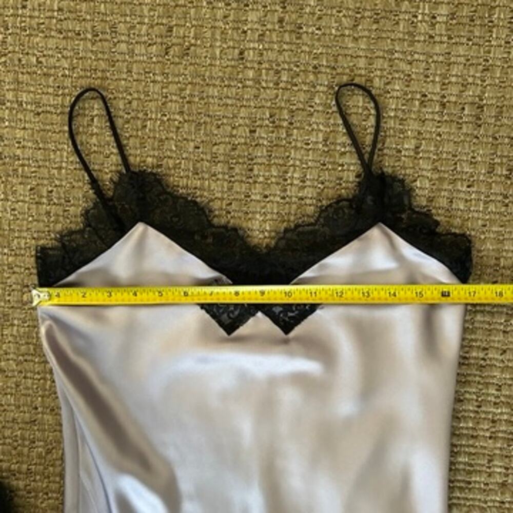 AllSaints Lavender Black Lace Slip Praia Dress Size US 4 - Picture 7 of 11
